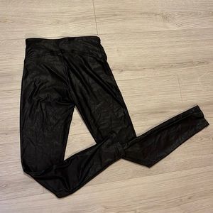 Black Foil 7/8 Leggings